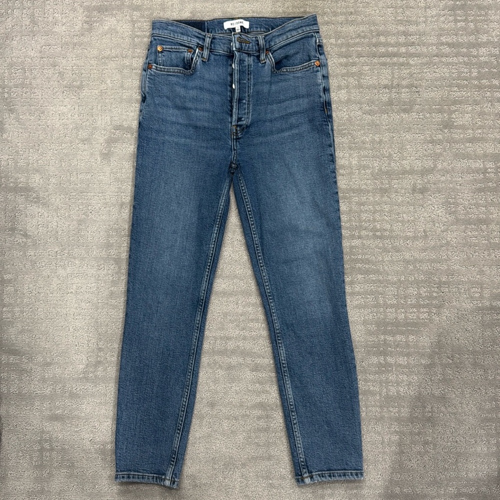 Re/Done 90s High Rise Crop Jean 28